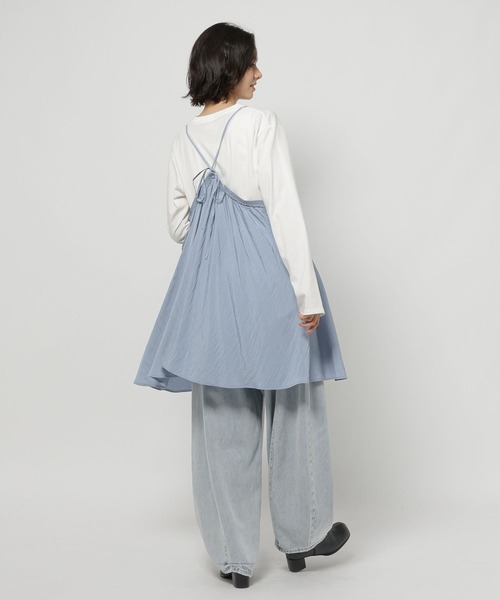 niko and...（ニコアンド）の「バテンレースフレアキャミワンピース（ワンピース・レディース・ダークブルー/チャコール/ナチュラル・FREE）」の19枚目の写真