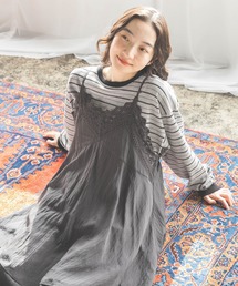 LayeredGraceKnitDress グレー ミニワンピースandwang warmy mini onepiece～ｳｫｰﾐｰﾐﾆﾜﾝﾋﾟｰｽ | flower／フラワー公式通販