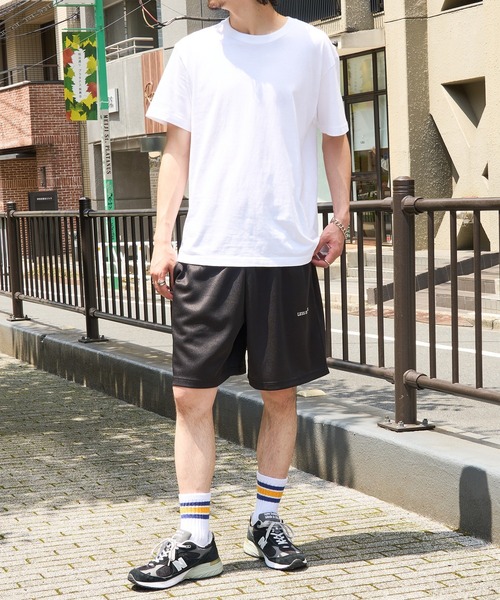 MAISON CLUB(メゾンクラブ)の「【MAISON CLUB】ワンポイント刺繍ドライハーフパンツ LESS IS MORE(その他パンツ・メンズ・ブラック/ホワイト/ダークグレー/ネイビー・L/XL/M)」の5枚目の写真