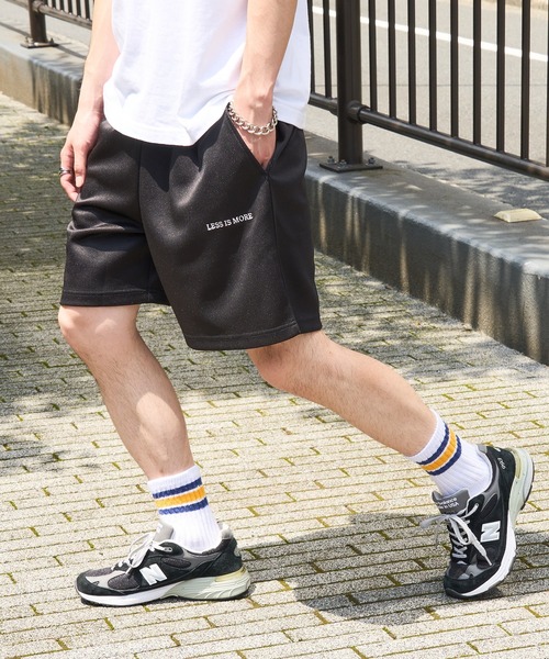 MAISON CLUB(メゾンクラブ)の「【MAISON CLUB】ワンポイント刺繍ドライハーフパンツ LESS IS MORE(その他パンツ・メンズ・ブラック/ホワイト/ダークグレー/ネイビー・L/XL/M)」の9枚目の写真