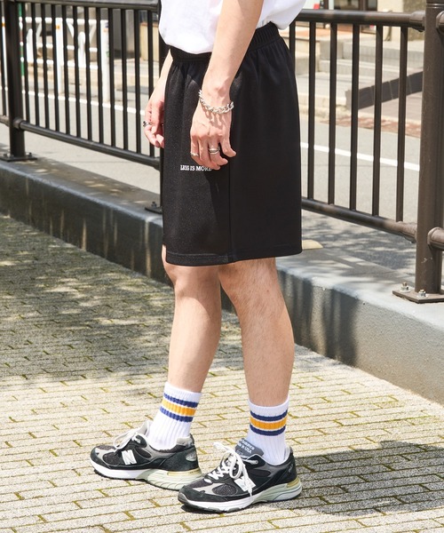 MAISON CLUB(メゾンクラブ)の「【MAISON CLUB】ワンポイント刺繍ドライハーフパンツ LESS IS MORE(その他パンツ・メンズ・ブラック/ホワイト/ダークグレー/ネイビー・L/XL/M)」の8枚目の写真