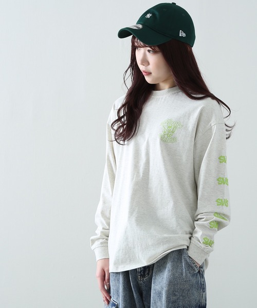 En serio TOKYO(エンソリオトーキョー)の「【SIDEWAYSTANCE】リーフ長袖Tシャツ(Tシャツ/カットソー・メンズ・パープル/ブラック系1/ホワイト系1/グレー系/イエロー系・MEDIUM/X-LARGE/LARGE/SMALL)」の15枚目の写真