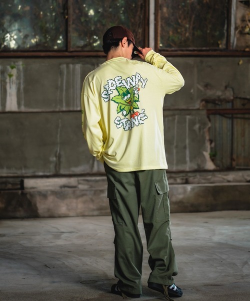 En serio TOKYO(エンソリオトーキョー)の「【SIDEWAYSTANCE】リーフ長袖Tシャツ(Tシャツ/カットソー・メンズ・パープル/ブラック系1/ホワイト系1/グレー系/イエロー系・MEDIUM/X-LARGE/LARGE/SMALL)」の22枚目の写真