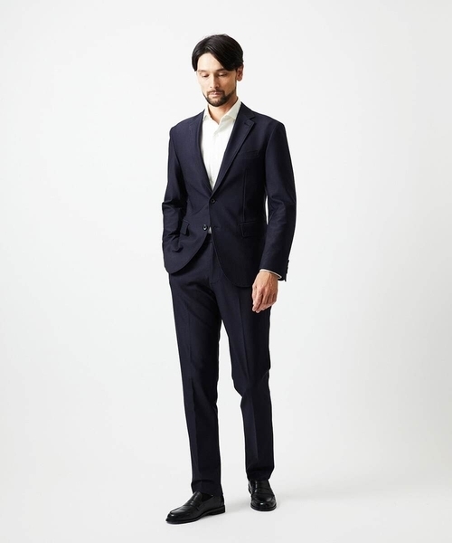 MICHEL KLEIN HOMME   （ミッシェルクランオム）の「トリコットストレッチスラックスパンツ（スラックス・メンズ・ネイビー/ダークグレー・MEDIUM/LARGE/X-LARGE）」の11枚目の写真