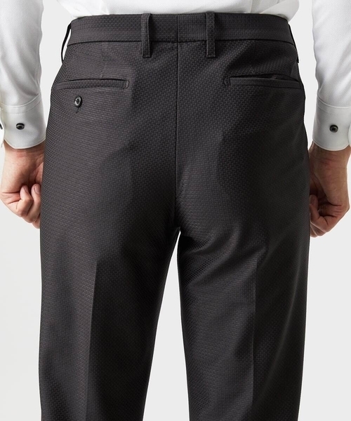 MICHEL KLEIN HOMME   （ミッシェルクランオム）の「トリコットストレッチスラックスパンツ（スラックス・メンズ・ネイビー/ダークグレー・MEDIUM/LARGE/X-LARGE）」の7枚目の写真