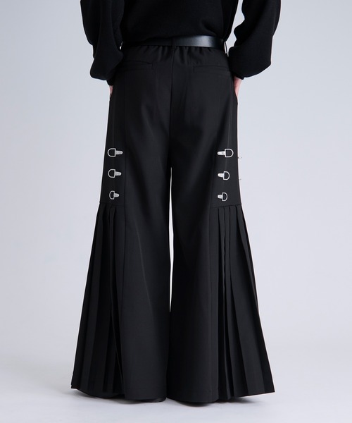 Ellno Loset(エルノロゼット)の「2WAYファイヤーマンバックルワイドパンツ/SETUP対応(その他パンツ・メンズ・ブラック/ブルーグレー/チャコールグレー・X-SMALL/SMALL/MEDIUM/LARGE)」の11枚目の写真