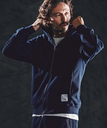 mpa4021-indigo waffle parka ダブルジップパーカー(WR26S-03)