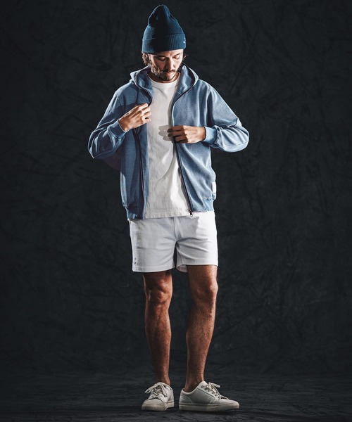 wjk reluxe（ダブルジェーケーリラックス）の「mpa4021-indigo waffle parka ダブルジップパーカー(WR26S-03)（パーカー・メンズ・ワンウォッシュ/インディゴブルー/ライトインディゴブルー・L/M/S）」の8枚目の写真