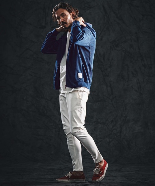 wjk reluxe（ダブルジェーケーリラックス）の「mpa4021-indigo waffle parka ダブルジップパーカー(WR26S-03)（パーカー・メンズ・ワンウォッシュ/インディゴブルー/ライトインディゴブルー・L/M/S）」の13枚目の写真