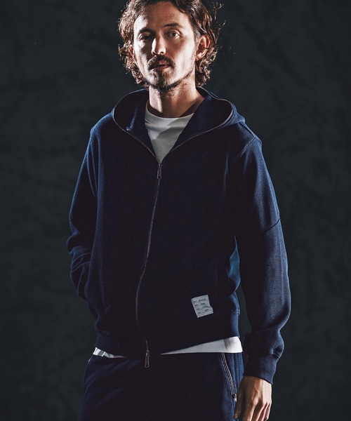 wjk reluxe（ダブルジェーケーリラックス）の「mpa4021-indigo waffle parka ダブルジップパーカー(WR26S-03)（パーカー・メンズ・ワンウォッシュ/インディゴブルー/ライトインディゴブルー・L/M/S）」の17枚目の写真