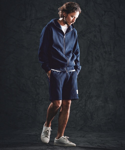 wjk reluxe（ダブルジェーケーリラックス）の「mpa4021-indigo waffle parka ダブルジップパーカー(WR26S-03)（パーカー・メンズ・ワンウォッシュ/インディゴブルー/ライトインディゴブルー・L/M/S）」の20枚目の写真