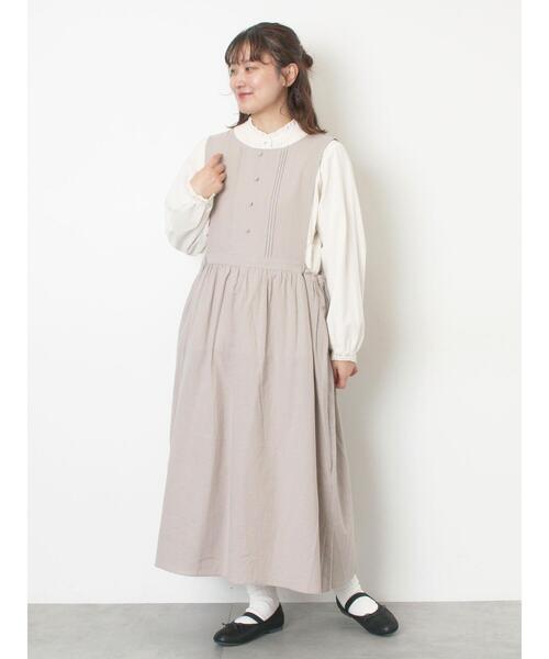 Samansa Mos2(サマンサ モスモス)の「【WEB限定】バックスリットジャンスカ(ワンピース・レディース・グレー/ブラック・F)」の14枚目の写真