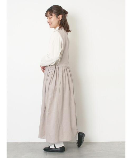 Samansa Mos2(サマンサ モスモス)の「【WEB限定】バックスリットジャンスカ(ワンピース・レディース・グレー/ブラック・F)」の18枚目の写真