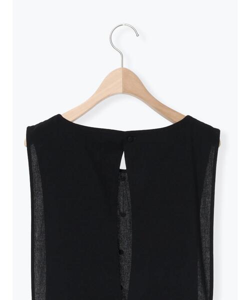 Samansa Mos2(サマンサ モスモス)の「【WEB限定】バックスリットジャンスカ(ワンピース・レディース・グレー/ブラック・F)」の3枚目の写真