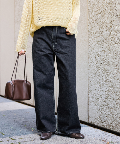 FRAMeWORK（フレームワーク）の「ルーズストレートデニムパンツ（デニムパンツ・レディース・ネイビー/ホワイト・36/38/40）」の8枚目の写真