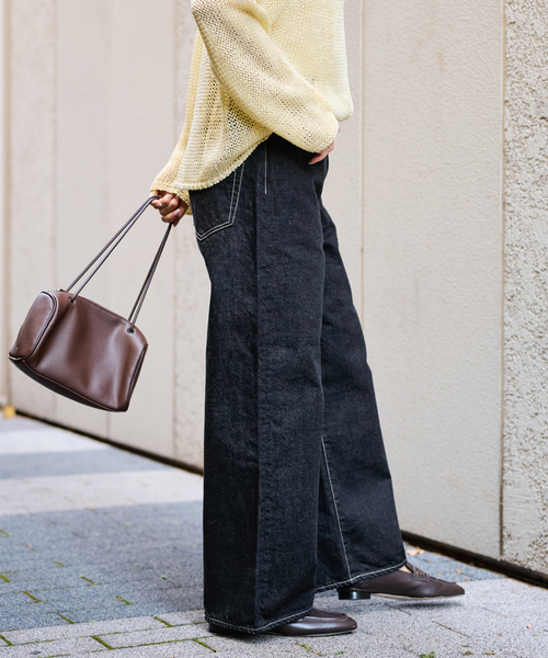 FRAMeWORK（フレームワーク）の「ルーズストレートデニムパンツ（デニムパンツ・レディース・ネイビー/ホワイト・36/38/40）」の11枚目の写真