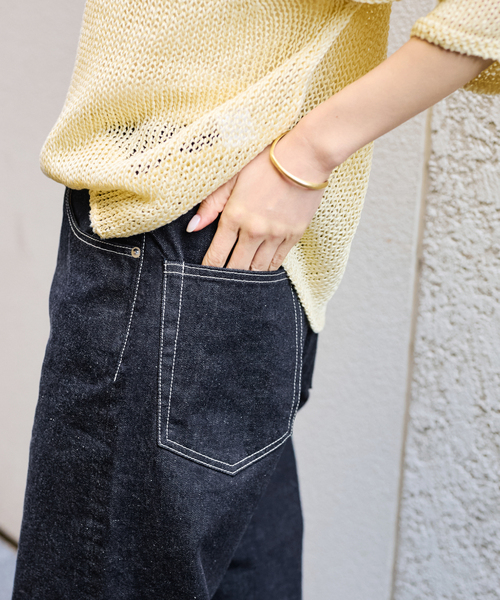 FRAMeWORK（フレームワーク）の「ルーズストレートデニムパンツ（デニムパンツ・レディース・ネイビー/ホワイト・36/38/40）」の13枚目の写真