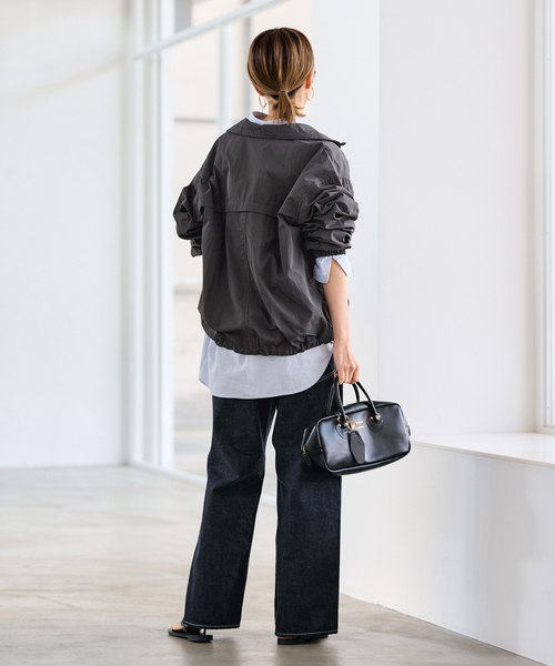 FRAMeWORK（フレームワーク）の「ルーズストレートデニムパンツ（デニムパンツ・レディース・ネイビー/ホワイト・36/38/40）」の17枚目の写真