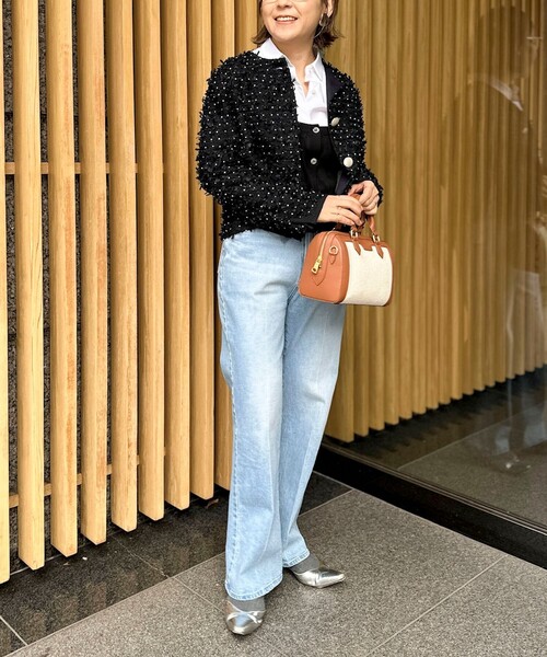 NOLLEY’S（ノーリーズ）の「45th limited editionフラッグカラミジャケット（ノーカラージャケット・レディース・ネイビー/オフホワイト・38/36）」の11枚目の写真