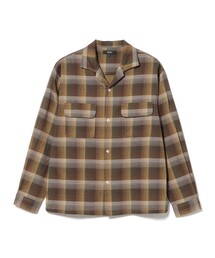 BEAMS HEART | ダブルガーゼチェック オープンカラーシャツ(シャツ/ブラウス)