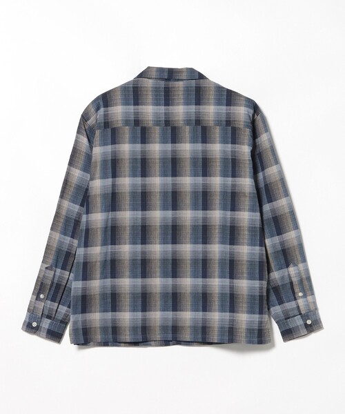 BEAMS HEART（ビームスハート）の「ダブルガーゼチェック オープンカラーシャツ（シャツ/ブラウス・メンズ・ブラウン・LARGE/SMALL）」の8枚目の写真