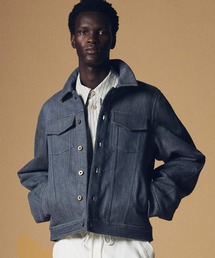 CIRCLEE（サークリー）の「CIRCLEE(サークリー)ツイル/ヘリンボーン コットンデニムジャケット（デニムジャケット）」