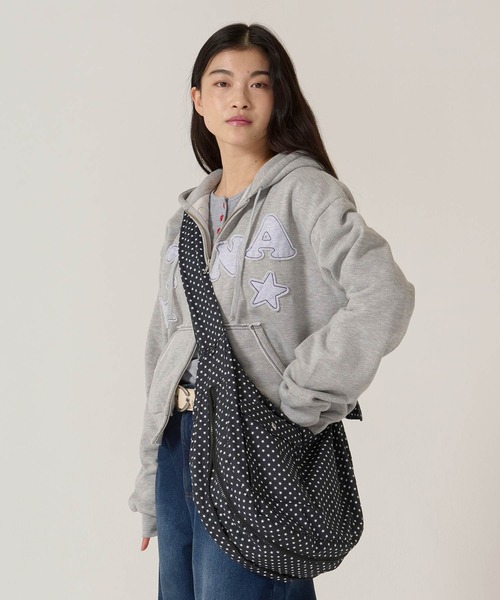 TINA:JOJUN(ティーナジョジュン)の「マチ付き ビッグ ショルダーバッグ TINA:JOJUN(ショルダーバッグ・レディース・ブラック/ピンク・F)」の11枚目の写真