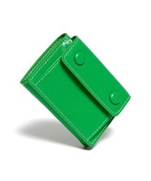 LEMASQUE（ルマスク）の「ドットポケット3段半財布コイン紙幣カード財布グリーン（札入れ/マネークリップ）」