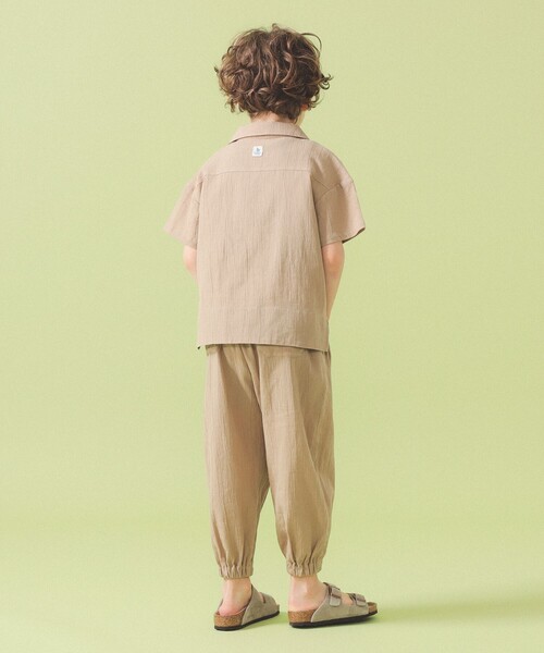 こども ビームス（コドモビームス）の「楊柳 開襟 シャツ 2026SS（90～140cm）（シャツ/ブラウス・キッズ・ベージュ/ネイビー・100/90/140/130/120/110）」の5枚目の写真