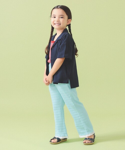 こども ビームス（コドモビームス）の「楊柳 開襟 シャツ 2026SS（90～140cm）（シャツ/ブラウス・キッズ・ベージュ/ネイビー・100/90/140/130/120/110）」の14枚目の写真