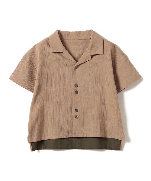 こども ビームス（コドモビームス）の「楊柳 開襟 シャツ 2026SS（90～140cm）（シャツ/ブラウス・キッズ・ベージュ/ネイビー・100/90/140/130/120/110）」の15枚目の写真