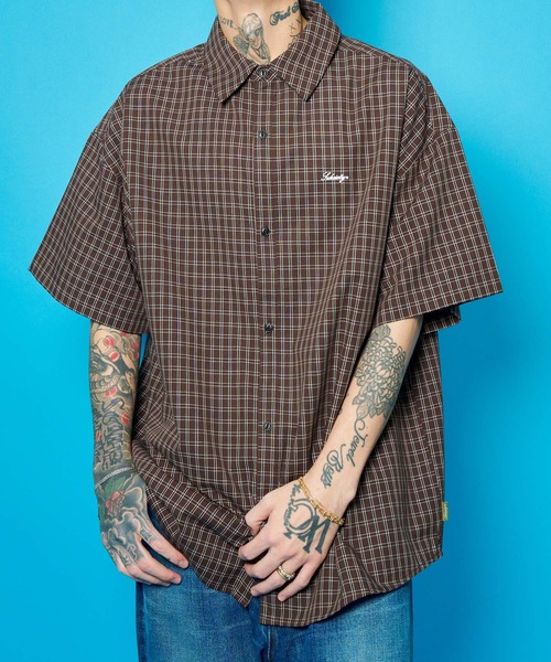 Subciety(サブサエティ)の「Essential check shirt(シャツ/ブラウス・メンズ・ブラック/アイボリー/ブラウン・X-SMALL/SMALL/MEDIUM/LARGE/X-LARGE/XX-LARGE)」の2枚目の写真