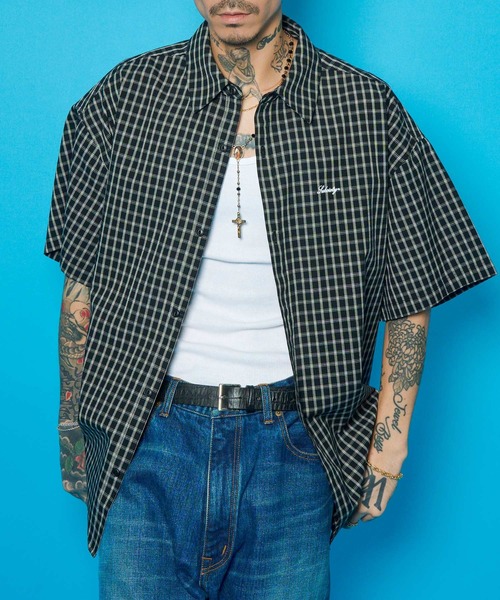 Subciety(サブサエティ)の「Essential check shirt(シャツ/ブラウス・メンズ・ブラック/アイボリー/ブラウン・X-SMALL/SMALL/MEDIUM/LARGE/X-LARGE/XX-LARGE)」の1枚目の写真