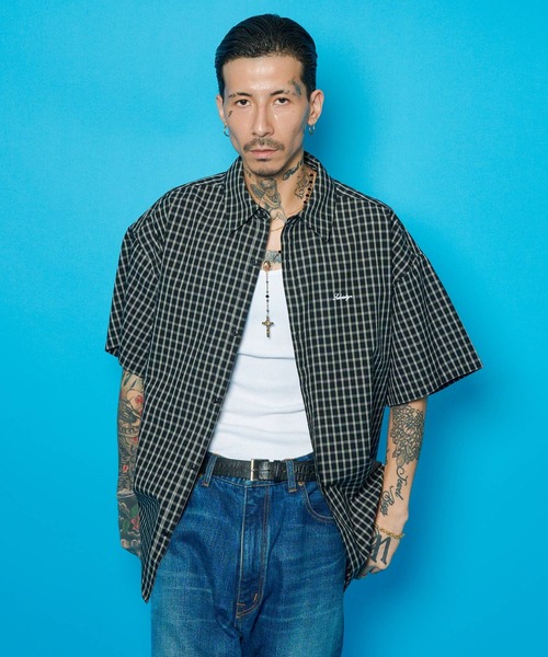 Subciety(サブサエティ)の「Essential check shirt(シャツ/ブラウス・メンズ・ブラック/アイボリー/ブラウン・X-SMALL/SMALL/MEDIUM/LARGE/X-LARGE/XX-LARGE)」の7枚目の写真