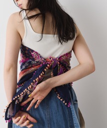 Unitage（ユニテージ）の「ポンポンコットンスカーフ（バンダナ/スカーフ）」