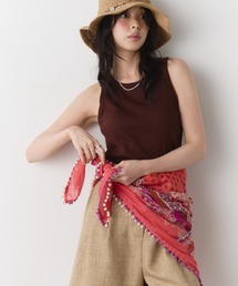 Unitage（ユニテージ）の「ポンポンコットンスカーフ（バンダナ/スカーフ）」