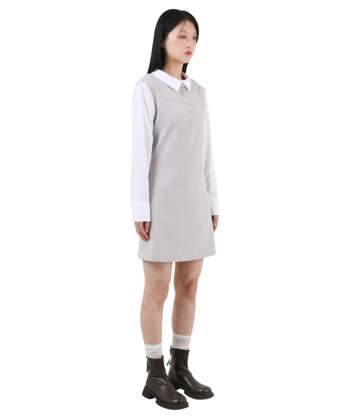 KATHARSIS(カタルシス)の「配色コルセットカラーワンピースベージュ ONE SIZE(ワンピース・レディース・その他・ONE SIZE)」の4枚目の写真