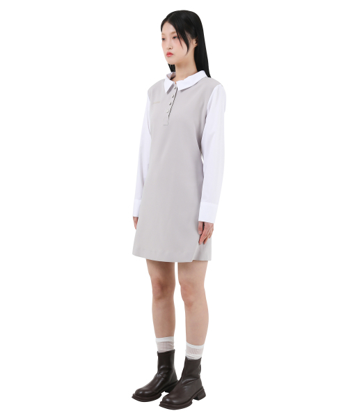 KATHARSIS(カタルシス)の「配色コルセットカラーワンピースベージュ ONE SIZE(ワンピース・レディース・その他・ONE SIZE)」の5枚目の写真