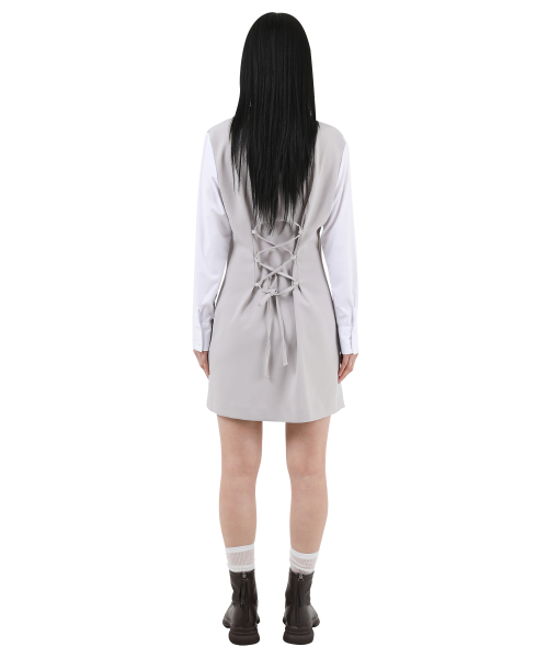 KATHARSIS(カタルシス)の「配色コルセットカラーワンピースベージュ ONE SIZE(ワンピース・レディース・その他・ONE SIZE)」の6枚目の写真