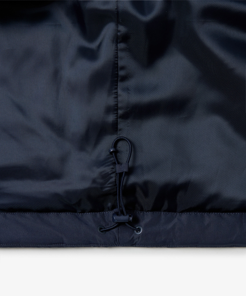 MUSINSA STANDARD WOMAN（ムシンサスタンダードウーマン）の「ウィメンズフェイクシアリングカラー パディングジャケット [ネイビー/クリーム]（ダウンジャケット/コート・レディース・その他・SMALL/MEDIUM/LARGE/X-SMALL）」の9枚目の写真