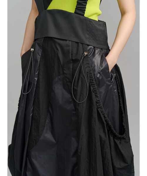 UN3D.（アンスリード）の「WAVE PATCHWORK JUMPER SKIRT / ウェーブパッチワークジャンパースカート（ジャンパースカート・レディース・ブラック/ベージュ/グレー・38/36）」の12枚目の写真