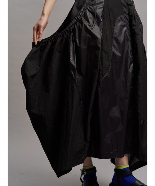 UN3D.（アンスリード）の「WAVE PATCHWORK JUMPER SKIRT / ウェーブパッチワークジャンパースカート（ジャンパースカート・レディース・ブラック/ベージュ/グレー・38/36）」の13枚目の写真