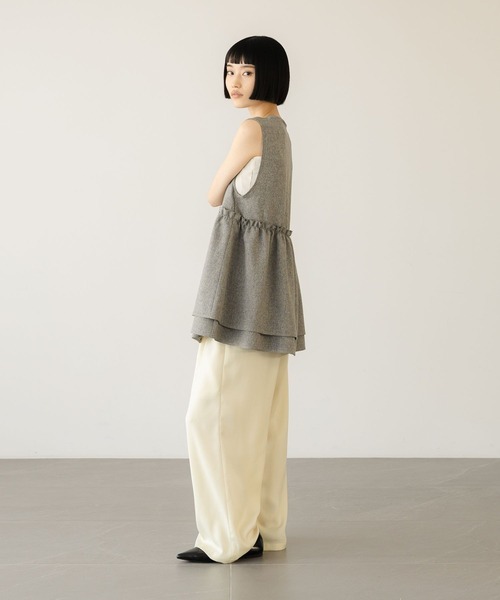 LOWRYS FARM(ローリーズファーム)の「ストレッチサテンイージーパンツ 639649(その他パンツ・レディース・ブラック/アイボリー/イエロー/グリーン・LARGE/MEDIUM)」の13枚目の写真