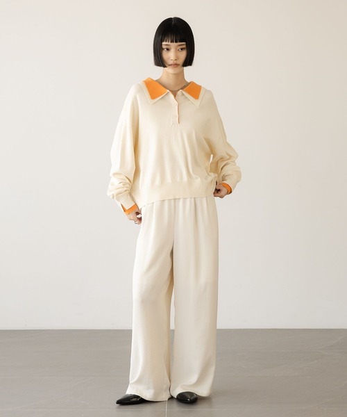 LOWRYS FARM(ローリーズファーム)の「ストレッチサテンイージーパンツ 639649(その他パンツ・レディース・ブラック/アイボリー/イエロー/グリーン・LARGE/MEDIUM)」の12枚目の写真