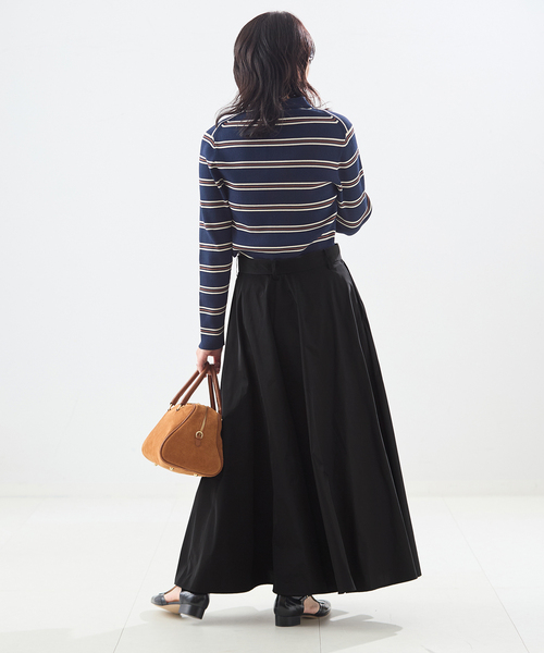 journal standard L'essage（ジャーナルスタンダードレサージュ）の「TAFTAフレアスカート（スカート・レディース・ブラック・36/38）」の3枚目の写真
