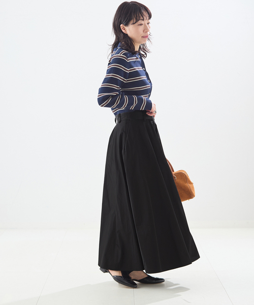 journal standard L'essage（ジャーナルスタンダードレサージュ）の「TAFTAフレアスカート（スカート・レディース・ブラック・36/38）」の4枚目の写真