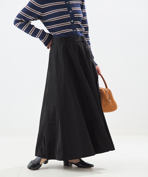 journal standard L'essage（ジャーナルスタンダードレサージュ）の「TAFTAフレアスカート（スカート・レディース・ブラック・36/38）」の5枚目の写真