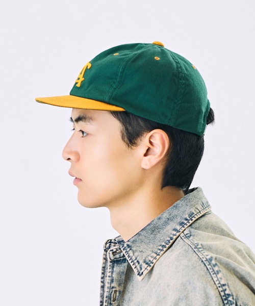 CA4LA(カシラ)の「SHORTBRIM CA CAP7(キャップ・メンズ・グリーン/ベージュ/ネイビー・ONESIZE)」の5枚目の写真