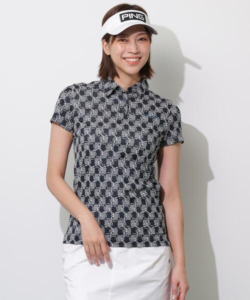 PING APPAREL AZ Mono‑gram jacket block, поло‑футболка (женская) PERFORMANCE