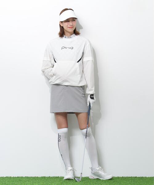 PING（ピン）の「【PING APPAREL】AZモノグラムジャカードブロックロゴ半袖ポロシャツ ＜PERFORMANCE＞ (LADIES)（ポロシャツ・レディース・ホワイト/ブラック/グレー・M/L/LL/S）」の20枚目の写真